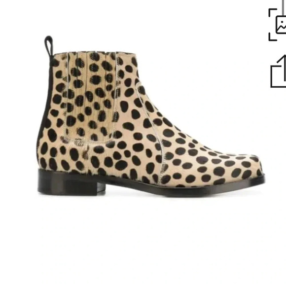 JOSEPH Leopard Print Ankle Boots 37.5 - Picture 1 of 5